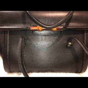 Gucci large bamboo bullet bag w dust cover